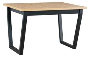 IKON 2S étkezőasztal – artisan tölgy / fekete lábak
