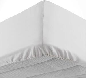 Fehér gumis pamut lepedő 160x200 cm Lina – douceur d'intérieur