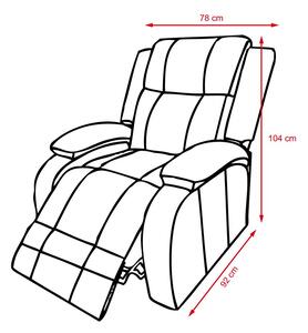 Catini IMPERIAL 2024 Relaxációs állítható TV fotel (szürke)
