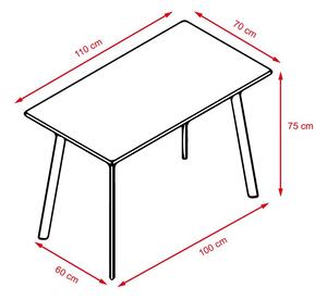 Catini HALMSTAD Étkezőgarnitúra 4x szék + asztal