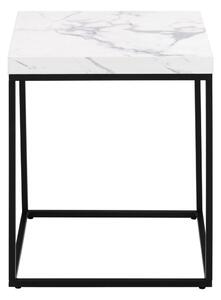 Tárolóasztal márvány dekoros asztallappal 40x40 cm Barossa – Actona
