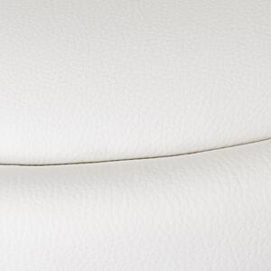 Fehér bőr utánzat állítható magasságú bárszék szett 2 db-os (ülésmagasság 72 cm) – Casa Selección
