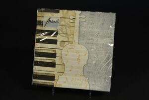 Zongora mintás papírszalvéta 33x33 cm