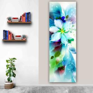 100x40cm Virág festmény függőleges vászonkép