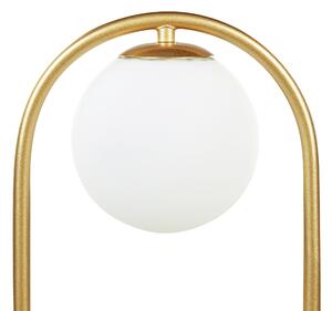 Aranyszínű fém asztali lámpa 35 cm YANKEE