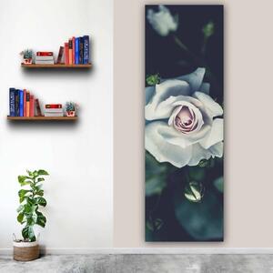 100x40cm Fehér rózsa álom függőleges vászonkép