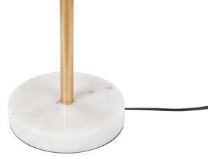 Kétégős aranyszínű fém asztali lámpa 46 cm MEDINA