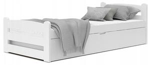 DÁVID felnyitható ágyneműtartós ágy 90x200 - fehér