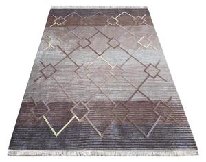 Barna luxusos CAPH csúszásgátlós szőnyeg Méret: 80x150 cm