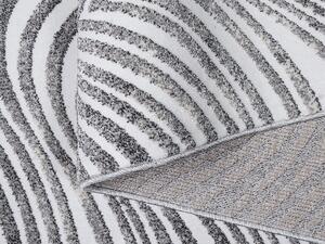 Szürke-bézs csíkos BOPP szőnyeg Méret: 80x150 cm