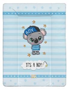 Babastar puha pelenkázó lap 50*70 cm - It&#039;s a boy ! koala kék