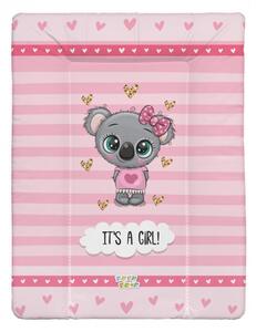 Babastar puha pelenkázó lap 50*70 cm - it&#039;s a girl ! koala rózsaszín