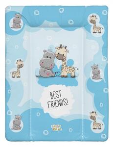 Babastar puha pelenkázó lap 50*70 cm - Best friend&#039;s ! kék