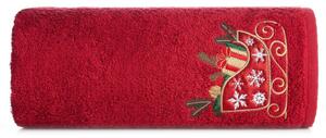 Karácsonyi piros pamut törölköző szett Karácsonyi szánkó Šírka: 50 cm | Dĺžka: 90 cm