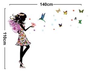 Falmatrica"Tündér kolibrivel" 110x140 cm
