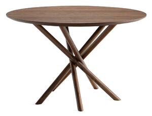 Asztal Springfield 225, Dió, 76cm, Természetes fa furnér, Közepes sűrűségű farostlemez