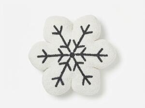 Díszpárna SNOWFLAKE 35x35 cm, fehér