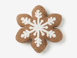 Díszpárna SNOW COOKIE 35x35 cm, barna