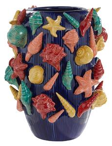CORAL COAST kerámia váza 33 cm , tenger gyümölcsei