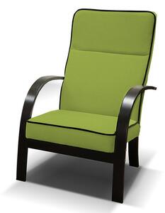 Kanapé + fotel 131 ELLA Zöld+fekete