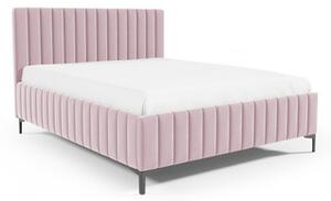 MACKENZIE 24 STANDARD ágy 140x200 cm - fekete lábak Rózsaszín