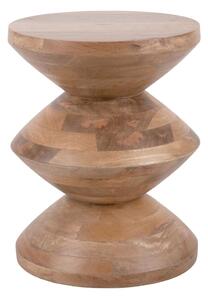 Mangófa kerek tárolóasztal ø 35 cm Totem – Leitmotiv