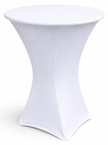 Stretch huzat bisztróasztalhoz Ø 80 cm - rugalmas terítő (több színben) szín fehér