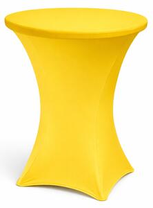 Stretch huzat bisztróasztalhoz Ø 80 cm - rugalmas terítő (több színben) szín sárga