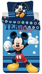 Jerry Fabrics Ágyneműhuzat Mickey Team - Kék | 140 x 200 cm / 70 x 90 cm