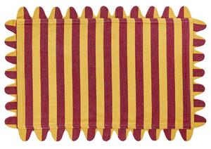 VEGAS STRIP pamut alátét 33x49cm , sárga/bordó