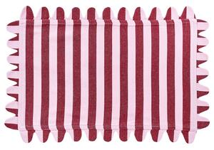 VEGAS STRIP pamut alátét 33x49cm , rózsaszín/piros