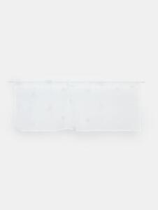 Sinsay - Rövid függöny készlet csillogó hópehely hímzéssel 2 pack - fehér