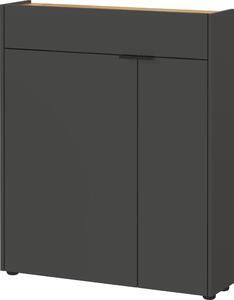 Antracitszürke szekrény 82x102x22 cm Ameca – Germania