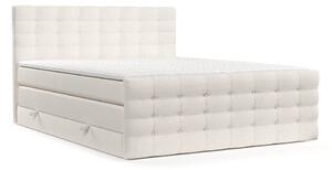 Krémszínű ágyneműtartós boxspring ágy 200x200 cm Blend – Maison de Rêve