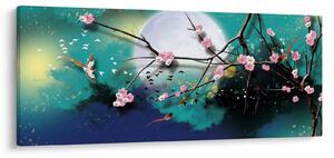 Kép - Fa, grafika (120x50 cm)