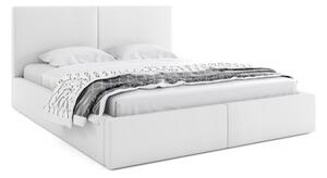 HILTON kárpitozott ágy 160x200 cm Fehér