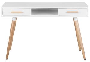 Kétfiókos Fehér és Barna Fésülködőasztal 120 x 45 cm FRISCO