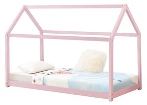 Carlotta kiságy 90 x 200 cm, leces ágyráccsal rózsaszín színben