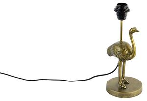 Vintage asztali lámpa sárgaréz ernyő nélkül - Animal Strucc