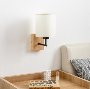 Brilagi Brilagi - Fali lámpa NUBILA WOOD 1xE27/25W/230V tölgy/fekete/krémes BG1560