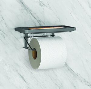 Öntapadós rozsdamentes acél WC-papír tartó Origin Lava – Metaltex