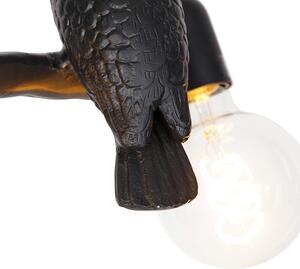 Vintage mennyezeti lámpa fekete - Papegoje