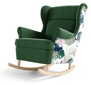 Fotel 195 MORGAN Zöld+minta