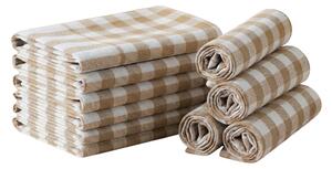 Konyhai törlő CORIVA 50x70 cm bézs, 10 db-os szett