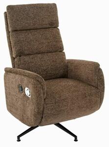 Fenix Raven elektromos relax fotel Raven szövet cappuccino 360° forgatható