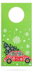 Karácsonyi italosüveg kártya - 6 db / csomag