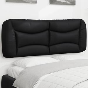 VidaXL fekete műbőr fejtámla párna 120 cm