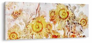 Kép - Napraforgó, festmény (120x50 cm)