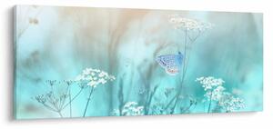Kép - Pillangó kékben (120x50 cm)