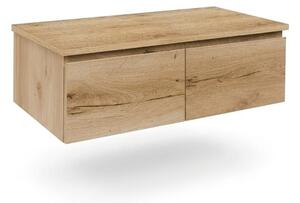SAT B-Way Mosdó alatti szekrény fedőlappal 119x30x45 cm matt tölgy BWAY120OAKD